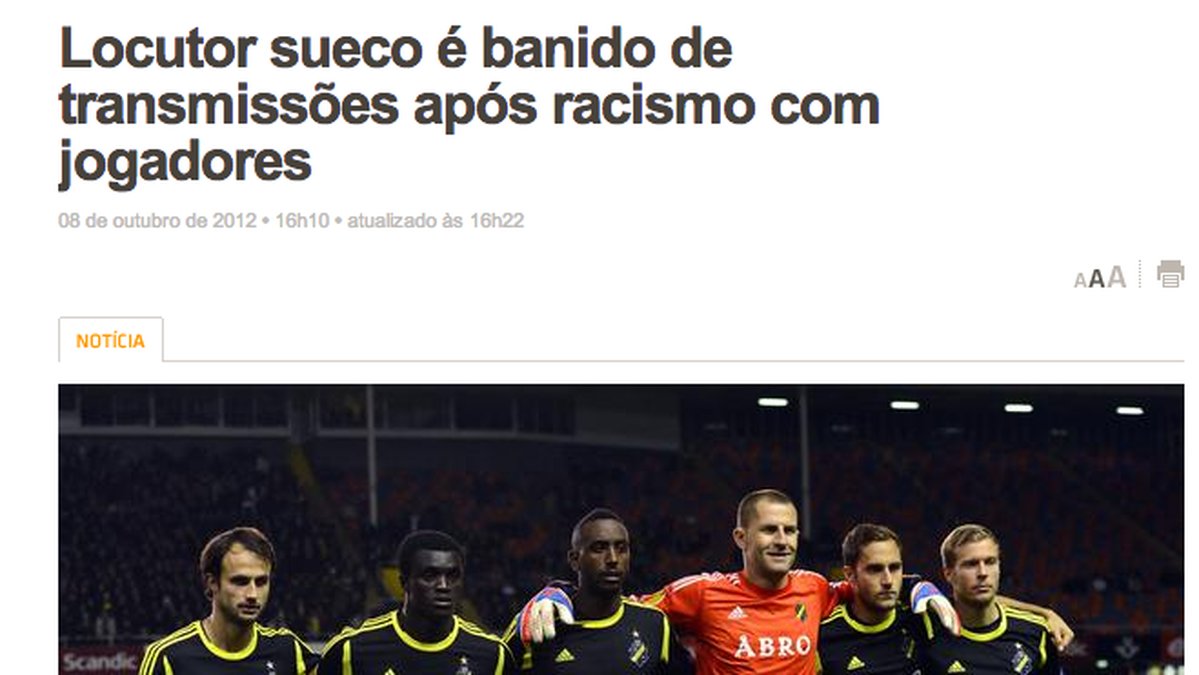 Terra Brasil i Brasilien skriver att Hansson inte får sända radio mer. Jobba lite med översättningen nästa gång kanske?
